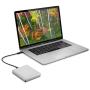 LaCie Mobile Drive 5TB External Hard Drive Portable HDD – Moon Silver USB-C USB 3.0, for Mac and PC Desktop, 1 Month Adobe CC (STHG5000400)