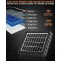CREATIVE XP Trail Camera Solar Panel Kit - Waterproof 9-12V Solar Charger with 2400 mAh Rechargeable Lithium Battery - Outdoor Power System for All Hunting Cameras