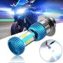 HONLEEX Mini P15D LED Motorcycle Headlight Bulb,1600LM 8Watts AC9-80V Hi/Lo Beam H6M P15D-25-1 LED Bulb for Motorbike ATVS Car Headlamp.Pack of 1. (Blue)