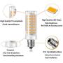 E12 LED Bulb Dimmable 7W C7 Bulb Equivalent to E12 Halogen Bulb 60W, Warm White 3000K T6 Base 120V E12 Candelabra Bulbs for Ceiling Fan, Chandelier Lighting, Kx-2000 Bulbrite Replacement (6 Pack)