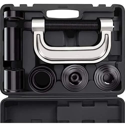 Heavy Duty Ball Joint Press & U Joint Removal Tool Kit with 4wd Adapters, for Most 2WD and 4WD Cars and Light Trucks (BK) Heavy Duty Ball Joint Press & U Joint Removal Tool Kit with 4wd Adapters, for Most 2WD and 4WD Cars and Light Trucks (BK)
