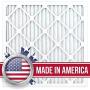 AIRx DUST 20x20x1 MERV 8 Pleated Air Filter - Made in the USA - Box of 6