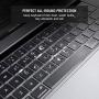EooCoo Keyboard Cover Ultra Thin Compatible for 2020 MacBook Pro 13 inch M1 A2338 A2251 A2289 with Esc Key & Touch Bar Touch ID, Pro 16 inch A2141 - TPU Clear