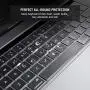 EooCoo Keyboard Cover Ultra Thin Compatible for 2020 MacBook Pro 13 inch M1 A2338 A2251 A2289 with Esc Key & Touch Bar Touch ID, Pro 16 inch A2141 - TPU Clear