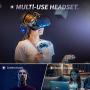 VANKYO Gaming Headset CM7000 with Authentic 7.1 Surround Sound Stereo PS4 Headset, Gaming Headphones with Noise Canceling Mic & Memory Foam Ear Pads for PC, PS4, PS5, Xbox One, Nintendo Switch, Blue