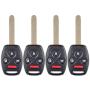 OCPTY 4X Flip Key Entry Remote Control Entry Remote key Fob Transponder Ignition Key replacement for 06 07 08 09 10 11 12 13 for Honda Civic FCC: N5F-S0084A 35111-SVA-305 3248A-S0084A 35111-SVA-306