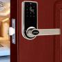 ETEKJOY Electronic Door Lock 3-in-1 Password RFID Card/Tag Hidden Keyhole Digital Touchscreen Keypad Left/Right Lever Reversible Handle Keyless Smart Auto Lock