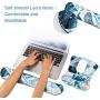 iLeadon Keyboard Wrist Rest Pad and Mouse Wrist Rest Support Mouse Pad Set, Non Slip Rubber Base Wrist Support with Ergonomic Raised Memory Foam for Easy Typing & Pain Relief,Blue Stitching Marble