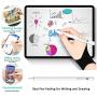 SURITCH Active Stylus Pen Rechargeable 1.5mm Fine Point Digital Electronic Smart Pen with Artists Glove Compatible with iPad iPhone Samsung Kindle Android Tablet and Other Touch Screen Devices-White