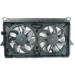 Focreedy GM1101 Replacement Dual Radiator & Condenser Cooling Fan Assembly for Chevrolet/Chevy Tahoe Silverado Avalanche for GMC Sierra