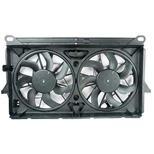 Focreedy GM1101 Replacement Dual Radiator & Condenser Cooling Fan Assembly for Chevrolet/Chevy Tahoe Silverado Avalanche for GMC Sierra