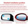 Car Blind spot Mirror 2pcs, Convex Mirror, Round Frameless high-Definition Wide-Angle Glass Rearview Mirror, 360 ° Swing Adjustment, Suitable for All Cars, Trucks and Off-Road Vehicles
