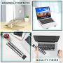Toenman Upgraded Laptop Stand, Adjustable Aluminum Notebook Stand, Foldable Non-Slip Computer Holder for MacBook Air Pro, Lenovo, Dell, More 10-15.6” Laptops