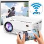 WiFi Projector, POYANK 6000Lumens WiFi Projector, Full HD 1080P Supported Mini Projector, Compatible with TV Stick/Phones/Tablet/PS4/TV Box/HDMI/USB/AV Projector for Outdoor Movies [2021 Upgrade]