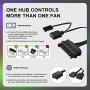 Mr.Canicula ARGB PC Fans 120mm 3 Pack with hub & Remote Control,Cooling case Fans for Gaming pc,1252KK Quiet High Airflow,Adjustable Color LED Black PC Fan,CPU Coolers,Radiators System