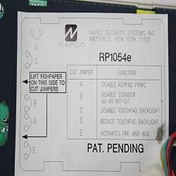 Napco RP1054E Backlit Digital Display Keypad