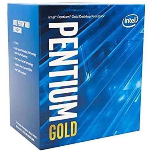 Intel Pentium Gold G-6400 Desktop Processor 2 Cores 4.0 GHz LGA1200 (Intel 400 Series chipset) 58W (BX80701G6400)