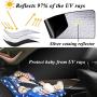 ZATOOTO Car Side Window Sun Shades - 4 Pcs Front Rear Magnetic Privacy Sunshades Black Silver SUV Windshield Curtain for Baby Kids