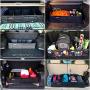 Home Innovation Trunk Organizer for SUV Car, Truck, Auto, Minivan - 4 Adjustable Compartments Foldable Portable Trunk Organizer, Heavy Duty Durable Car Organizer, Removable Flexible Cargo Storage Bag