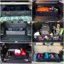 Home Innovation Trunk Organizer for SUV Car, Truck, Auto, Minivan - 4 Adjustable Compartments Foldable Portable Trunk Organizer, Heavy Duty Durable Car Organizer, Removable Flexible Cargo Storage Bag
