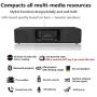 KEiiD CD Player for Home with Bluetooth Wooden Stereo System Desktop Speakers FM Radio USB SD AUX Remote Control, 28-Inch Length 20-Pounds Weight