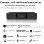 KEiiD CD Player for Home with Bluetooth Wooden Stereo System Desktop Speakers FM Radio USB SD AUX Remote Control, 28-Inch Length 20-Pounds Weight
