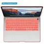IBENZER New 2020 MacBook Air 13 inch Case M1 A2337 A2179 A1932 Plastic Hard Shell Case with Keyboard Cover for Apple Mac Air 13 Retina Display with Touch ID (2018-2020), Coral Orange, MMA-T13LCOR+1