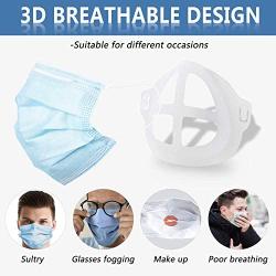 3D Face Mask Bracket Silicone Mask Bracket Internal Holder Frame,Inner Support Frames,Comfortable Breathing,Nose Smoothy, Lipstick Protection 10pcs