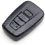 TANGSEN Smart Key Fob Case for TOYOTA AVALON CAMRY COROLLA HATCHBACK C-HR PRIUS PRIME RAV4 2 3 4 Button Keyless Entry Remote Personalized Protective Cover Plastic 3D Carbon Fiber Emboss