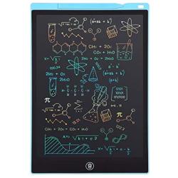 Newest LCD Writing Tablet, Electronic Digital Writing &Colorful Screen Doodle Board, Cimetech 12-Inch Handwriting Paper Drawing Tablet Gift for Kids and Adults at Home,School and Office (Blue)