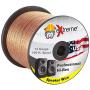 Professional Grade 14 Gauge Speaker Cable – Pure Stranded Copper Speaker Wire in 100 Feet for Car Audio, Home Theater Systems, Radio Speakers, Any Audio Application by eXtreme Consumer Products