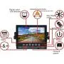 AUTOPAL 7'' Wired Reverse Rear View Backup Camera System,Guide line,IP69K No Water Leakage Camera, Night Vision, Vibration-Proof 10G for Tractor/Truck/RV/Excavator/Caravan/Skid Steer/Heavy Equipment