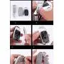 Royalfox(TM) Luxury 3 4 Buttons 3D Bling Smart keyless Entry Remote Key Fob case Cover for Mercedes-Benz E-Class S-Class W213 2016 2017 2018 2019,with Keychain (Silver) Royalfox(TM) Luxury 3 4 Buttons 3D Bling Smart keyless Entry Remote Key Fob case Cover for Mercedes-Benz E-Class S-Class W213 2016 2017 2018 2019,with Keychain (Silver)