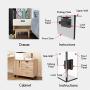 Smart Touch Cabinet Locks,Keyless Drawer Lock,Furniture Wardrobe Keypad Lock,Electronic Lock for Home/Office/Gym/Rental Hosts/Locker (Horizontal)
