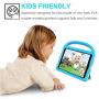 iPad 9.7 2018 / 2017 / Air 1/2 / Pro 9.7 Case for Kids - SUPLIK Durable Shockproof Protective Handle Bumper Stand Cover with Screen Protector for iPad 9.7 inch 5th/6th Generation, Blue