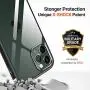 TORRAS Diamonds Clear Compatible for iPhone 11 Pro Max Case [Non-Yellow][Fully Protective] Slim Fit Shockproof Hard Plastic Back & Soft Silicone Bumper Phone Case 6.5, Black