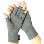 Vive Arthritis Gloves - Men, Women Rheumatoid Compression Hand Glove for Osteoarthritis- Arthritic Joint Pain Relief - Carpal Tunnel Wrist Support - Open Finger, Fingerless Thumb for Computer Typing