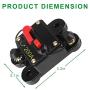 200 Amp Circuit Breaker - JOYHO 12-24V DC Circuit Breaker with Manual Reset Waterproof Fuse Holder for Marine RV Car Audio and Home Solar System Amps Protection