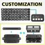 8 Gang Switch Panel, AKD Part Circuit Control Box Universal Switch Box Wiring Harness Touch Panel On Off Button for Truck Marine
