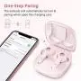 Wireless Earbuds, Upgraded Boltune Bluetooth V5.2 in-Ear Stereo Wireless Headphones USB-C Quick Charge Bluetooth Earbuds IPX8 40Hours Play Time-Pink Wireless Earbuds, Upgraded Boltune Bluetooth V5.2 in-Ear Stereo Wireless Headphones USB-C Quick Charge Bluetooth Earbuds IPX8 40Hours Play Time-Pink