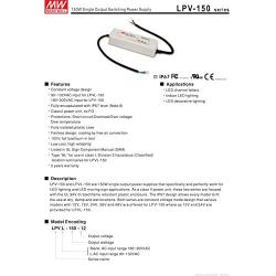 [PowerNex] Mean Well LPVL-150-24 24V 6.3A 151.2W Single Output LED Switching Power Supply