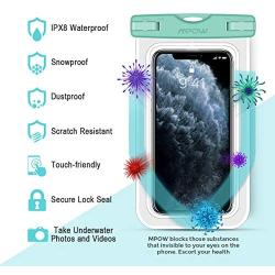 Mpow 097 Universal Waterproof Case, IPX8 Waterproof Phone Pouch Dry Bag Compatible for iPhone 12/12 Pro Max/11/11 Pro/SE/Xs Max/XR/8P/7 Galaxy up to 7'', Phone Pouch for Beach Kayaking Travel (2 Pack)
