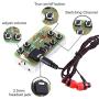 WHDTS FM Stereo Radio Module w/Earphone DIY Kit Adjustable 76-108MHz Wireless Receiver DC 3V for Soldering Practice Electronics Learning & Decoration