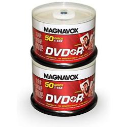 Magnavox 100-disc DVD+R 16x Logo Top (2 x 50pk Spindle)