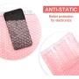 Fuxury Pink Anti-Static Bubble Pouches 7.5x7.5 Inch,2 Rolls 50 Packs Total Anti-Static Bubble Cushioning Wrap Pouch Bag Roll Bubble Bags Pouches