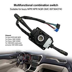Multi-Function Combination Switch for Steering Wheel Fit for Isuzu NPR NQR GMC, 8973640740, Used to Control The Turn Signal Light Switch & Wiper Dimmer Column Stalk Switch, Combination Control Switch