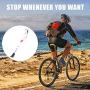 Upgraded Bike Kickstand Adjustable Aluminium Alloy Bicycle Side Kickstand Fit for 22'' 24'' 26'' 28'' Mountain Bike White