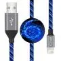 iCrius iPhone Charger Cable, MFi Certified 6ft LED Light Up Visible Flowing Lightning Charger Charging Cord Compatible with iPhone12 Plus/XS/XR/X /8 Plus / 8/7 Plus / 7, iPod Touch More