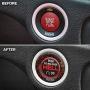 ToolEpic for Dodge Ram 1500 Challenger Charger Durango Accessories 2015-2021 - Engine Start Stop Button Overlay Ruby Red Sticker Emblem - Push to Release Hell Badge Unique Style - Perfect for Decals