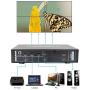 LINK-MI 4K60 UHD Video Wall Controller 2x2 1x2 2x1 1x3 3x1 1x4 4x1 TV Wall Processor for 4 TV Splicing Display Support 3840x2160@60Hz HDMI DP Inputs and Rotate 90 Degree for Portrait Mode Screens